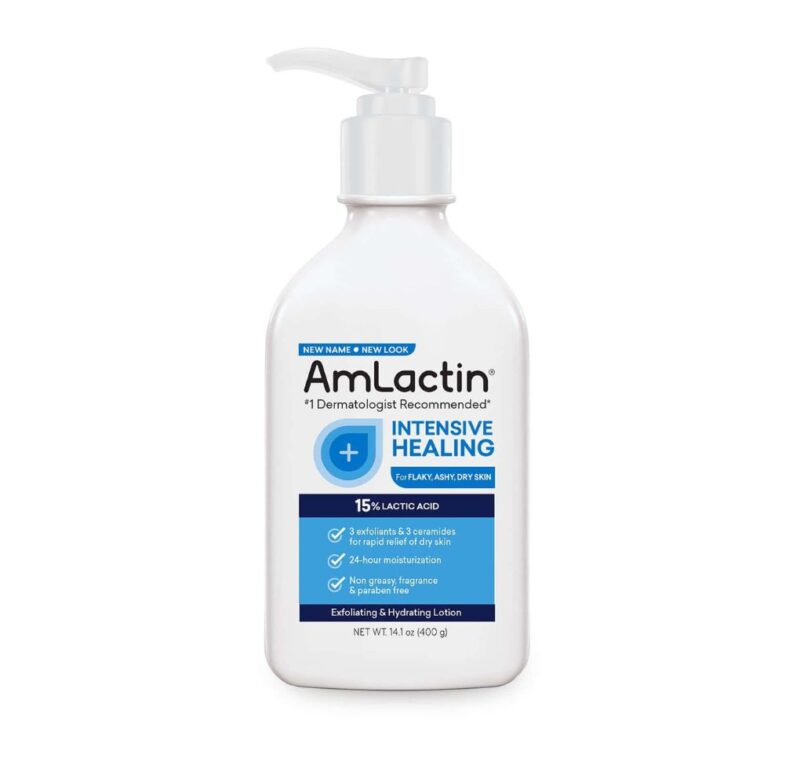 AmLactin Intensive Healing Exfoliating & Hydrating Lotion with 15% Lactic Acid 225g