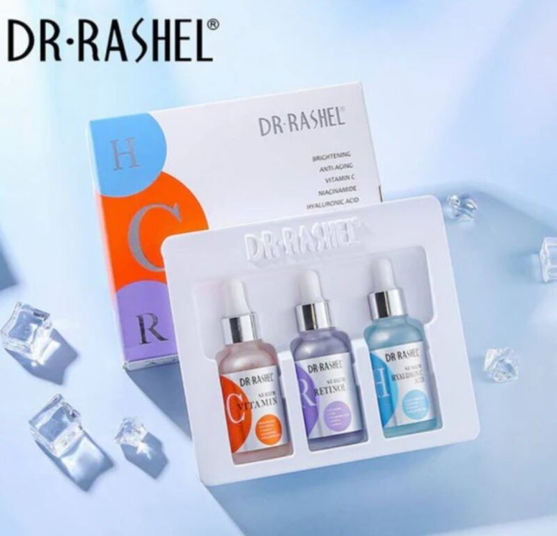 Dr.Rashel Vitamin C , Hyaluronic Acid And Retinol Facial Serum - Pack Of 3 Serums - Image 2