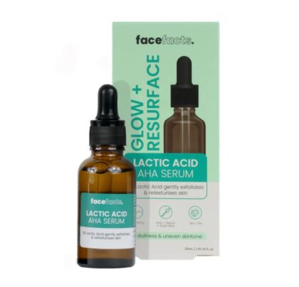 FaceFacts Glow & Resurface Lactic Acid Facial Serum