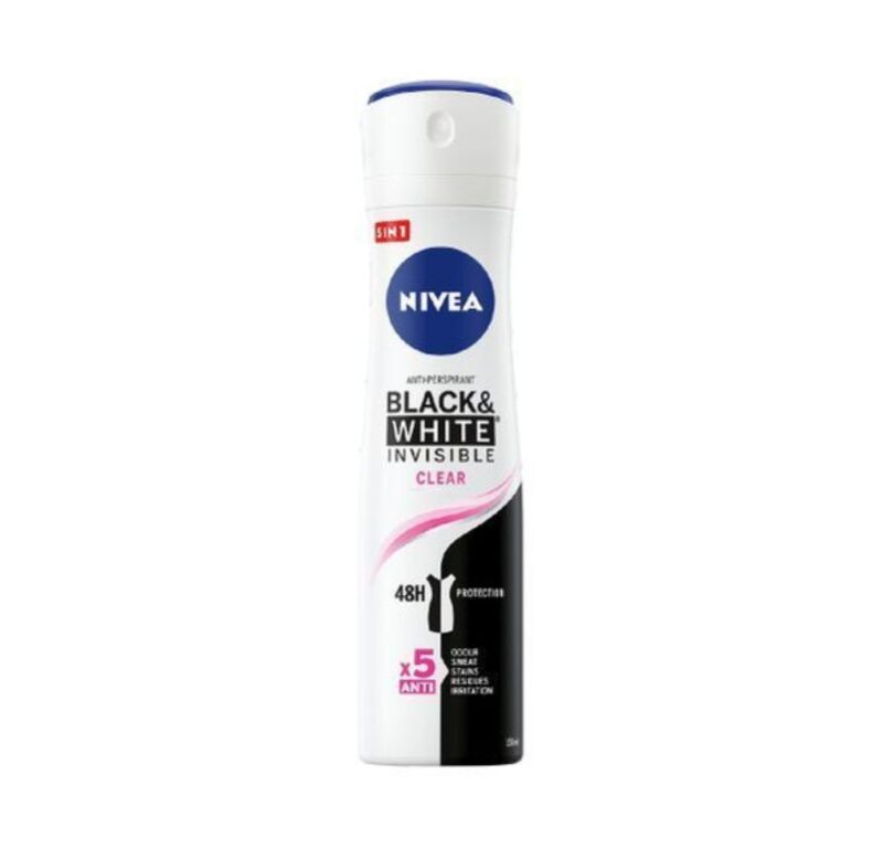 NIVEA Black & White Invisible Clear Anti-Perspirant Spray For Women