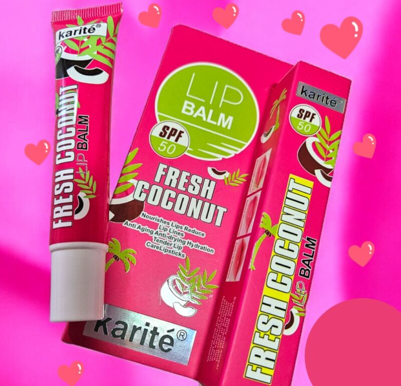 Karite Fresh Coconut Lip Balm with SPF 50 - Image 2