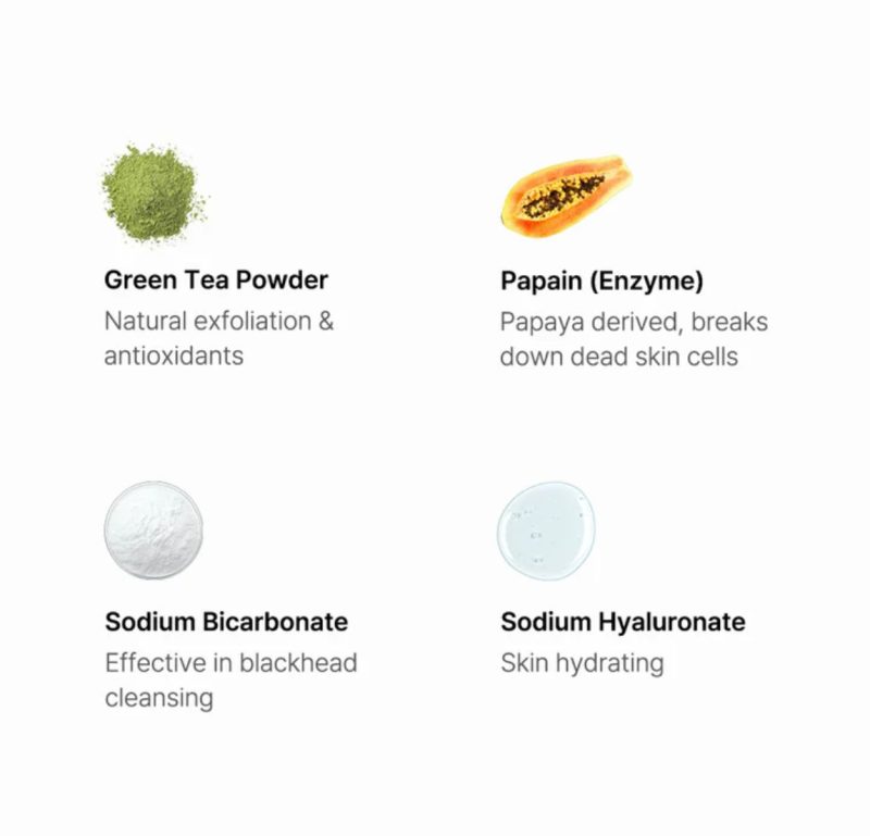 By Wishtrend Green Tea & Enzyme Powder Face Wash